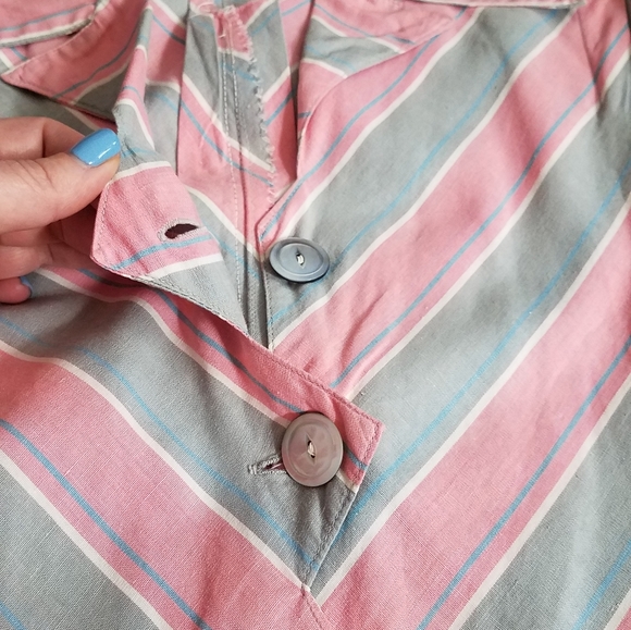 1940s 40s Betty Barklay Chevron Dress S/M - Picture 4 of 10